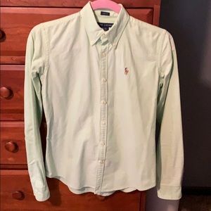 Green Ralph Lauren Button Down